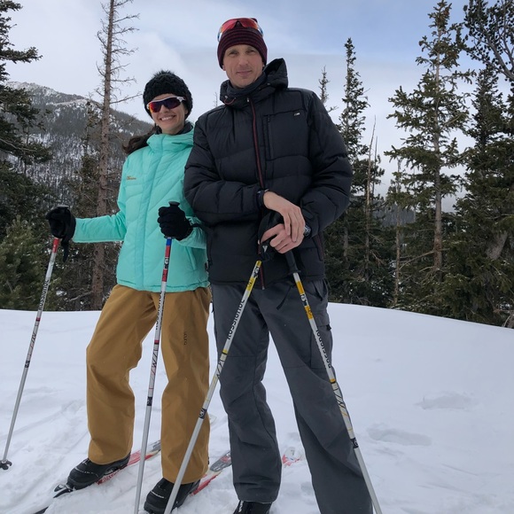 Turbine Outerwear Mens Grey Ski Winter Snow Insulated Pants Large Cargo Pockets - Picture 12 of 12